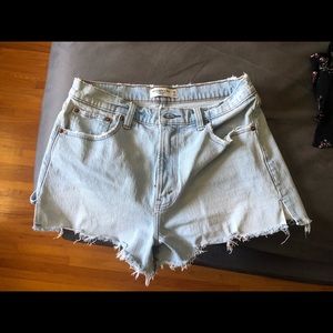 High rise mom Jean shorts